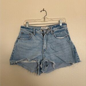 Abercrombie & Fitch Light Blue Jean Shorts